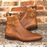 DapperFam Rohan in Cognac Men's Italian Leather Jodhpur Boot