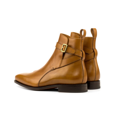 DapperFam Rohan in Cognac Men's Italian Leather Jodhpur Boot