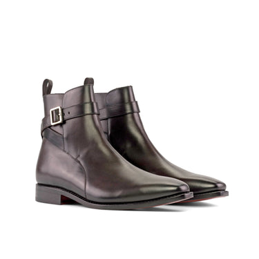 DapperFam Rohan in Dark Brown Men's Italian Leather Jodhpur Boot in Dark Brown