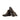 DapperFam Valiant in Dark Brown / Dark Grey Men's Flannel & Italian Pebble Grain Leather Military Brogue