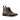 DapperFam Valiant in Dark Brown / Dark Grey Men's Flannel & Italian Pebble Grain Leather Military Brogue in Dark Brown / Dark Grey