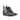 DapperFam Valiant in Grey / Black Men's Italian Leather & Hand-Painted Patina Military Brogue in Grey / Black