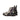 DapperFam Valiant in Grey Camo / Black Men's Italian Patent Leather & Hand-Painted Patina Military Brogue