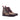 DapperFam Valiant in Tweed / Dark Brown / Red Men's Sartorial & Italian Leather Military Brogue in Tweed / Dark Brown / Red
