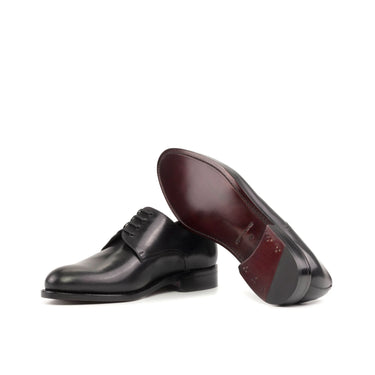 DapperFam Vero in Black Men's Italian Leather Derby