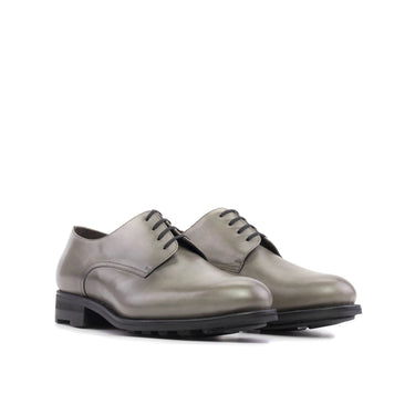 DapperFam Vero in Grey Men's Italian Leather Derby