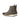 DapperFam Vittorio in Light Grey / Dark Brown Men's Flannel & Italian Leather Balmoral Boot
