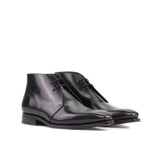 DapperFam Vivace in Black Men's Italian Leather Chukka — Style 5552