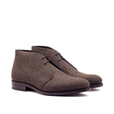 DapperFam Vivace in Brown Men's Flannel Chukka in Brown