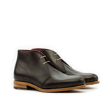 DapperFam Vivace in Dark Brown Men's Italian Leather Chukka — Style 3597