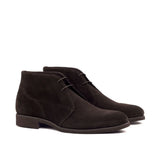 DapperFam Vivace in Dark Brown Men's Lux Suede Chukka — Style 2458