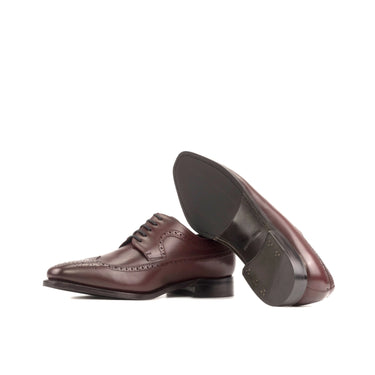 DapperFam Zephyr in Burgundy Men's Italian Leather Longwing Blucher