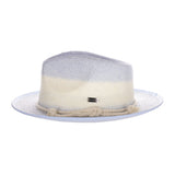 DapperFam The Hyde Park Hand-Dyed Straw Fedora Hat
