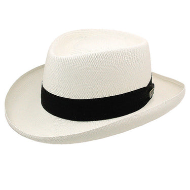 Dobbs Basino Shantung Straw Gambler in Natural