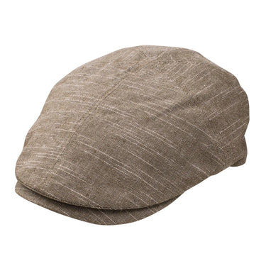 Dobbs Chanler Linen Blend Ivy Cap in Khaki