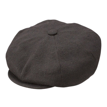 Dobbs Chap Wool Flat Cap in Brown
