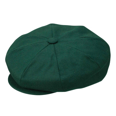 Dobbs Chap Wool Flat Cap in Hunter