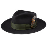 Dobbs Cool Kid Wool Felt Pinch Front Fedora in Black