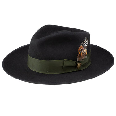 Dobbs Cool Kid Wool Felt Pinch Front Fedora in Black