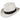 Dobbs El Dorado Center Dent Milan Straw Homburg in White