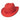 Dobbs El Dorado Center Dent Milan Straw Homburg in Red