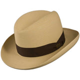 Dobbs El Dorado Center Dent Milan Straw Homburg in Sand
