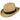 Dobbs El Dorado Center Dent Milan Straw Homburg in Sand