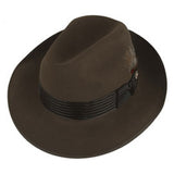 Dobbs Harvey Center Dent Fedora in Mink