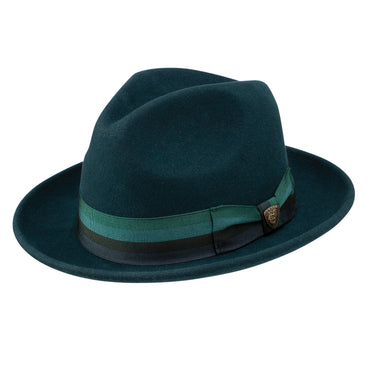 Dobbs Side Eye (Fur) Fur Felt Blend Fedora in Jade