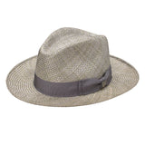 Dobbs Summertime Stroll (Limited Edition) Straw Fedora in Steel Mix