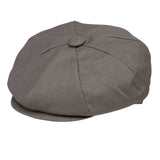 Dobbs Wellington Linen Ivy Cap in Grey