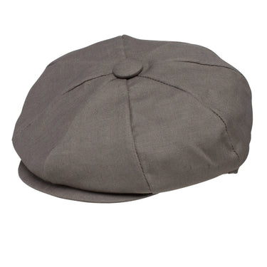 Dobbs Wellington Linen Ivy Cap in Grey