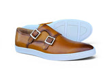Double Monk Strap Leather Sneaker