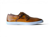 Double Monk Strap Leather Sneaker