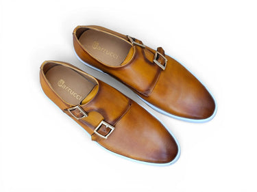 Double Monk Strap Leather Sneaker