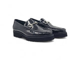 Carrucci Shoes Horse Bit Loafer Lug Sole