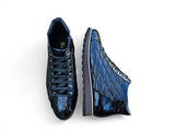 Embossed Alligator High Top in Black