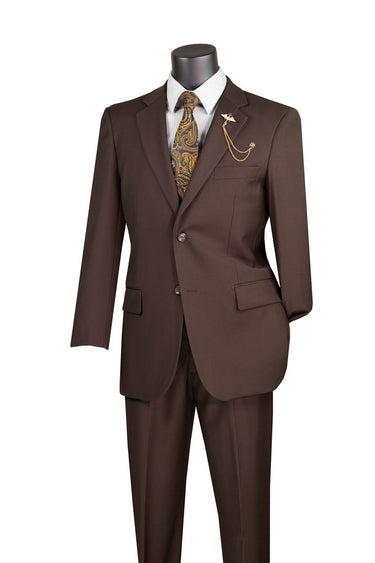 Vinci Brown Regular Fit 2 Piece Suit - F-2C900