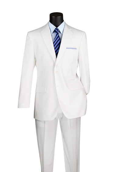 Vinci White Regular Fit 2 Piece Suit - F-2C900