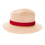 Ferrecci Grayson in Red Australian Wool Red Bottom Fedora