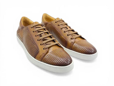 Carrucci Shoes Fashion Lace-up Leather Sneaker