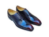 Carrucci Shoes Cap Toe Calfskin Oxford Dress Shoe in Burgundy