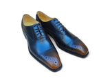 Carrucci Shoes Cap Toe Calfskin Oxford Dress Shoe in Brown