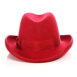 Ferrecci Godfather in Red Australian Wool Felt Homburg