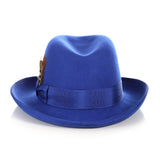 Ferrecci Godfather in Royal Blue Australian Wool Felt Homburg