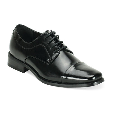 Giorgio Venturi 6215 Cap Toe Leather Dress Shoes in Black