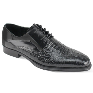Giovanni Mason Genuine Leather Oxford in Black
