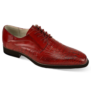 Giovanni Mason Genuine Leather Oxford in Red #color_ Red