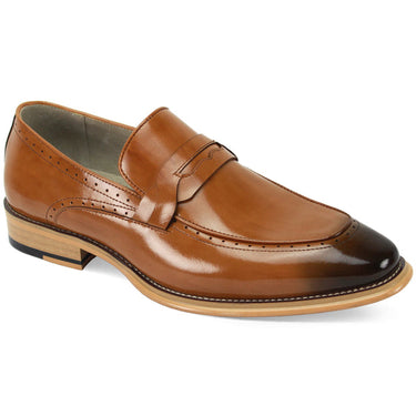 Giovanni Nathan Mens Loafer Dress Shoes in Tan 10 #color_ Tan 10