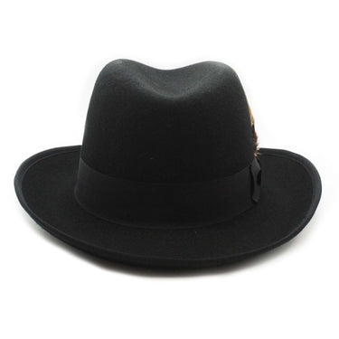 Ferrecci Godfather in Black Australian Wool Felt Homburg